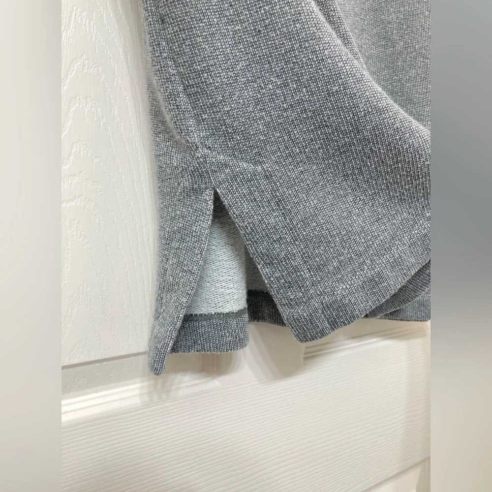 J. Crew Women’s Gray Oversized Funnel Neck Pullover Fleece Sweatshirt Small Cozy